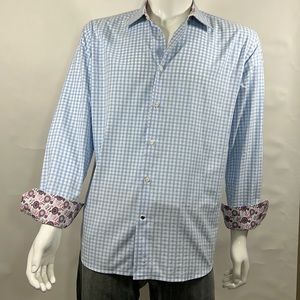 Robert Graham Classic Long Sleeve Linen Shirt Mens Size XL. Make an offer!